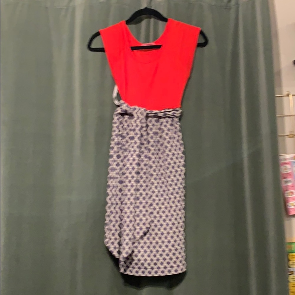 Maternal America jersey dress red/tapestry small